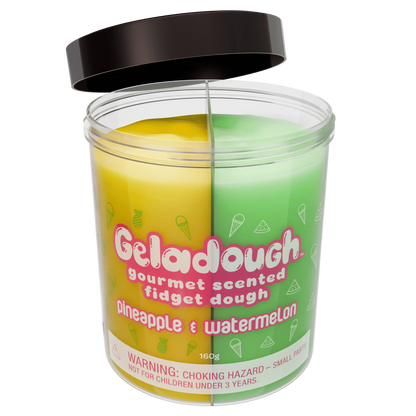 Geladough - Gourmet Scented Slime Dough Pineapple & Watermelon Scentco Lil Tulips