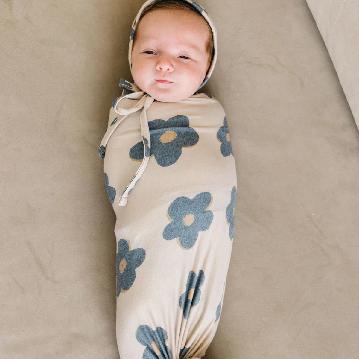 Gemma Knit Swaddle Blanket Copper Pearl Lil Tulips