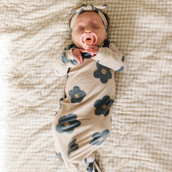Gemma Newborn Knotted Gown Copper Pearl Lil Tulips