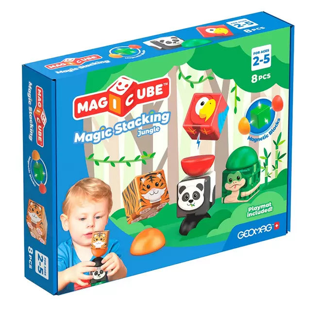 Geomag Magicube Blocks Stacking Jungle - 8 pcs Geomagworld USA, Inc. Lil Tulips