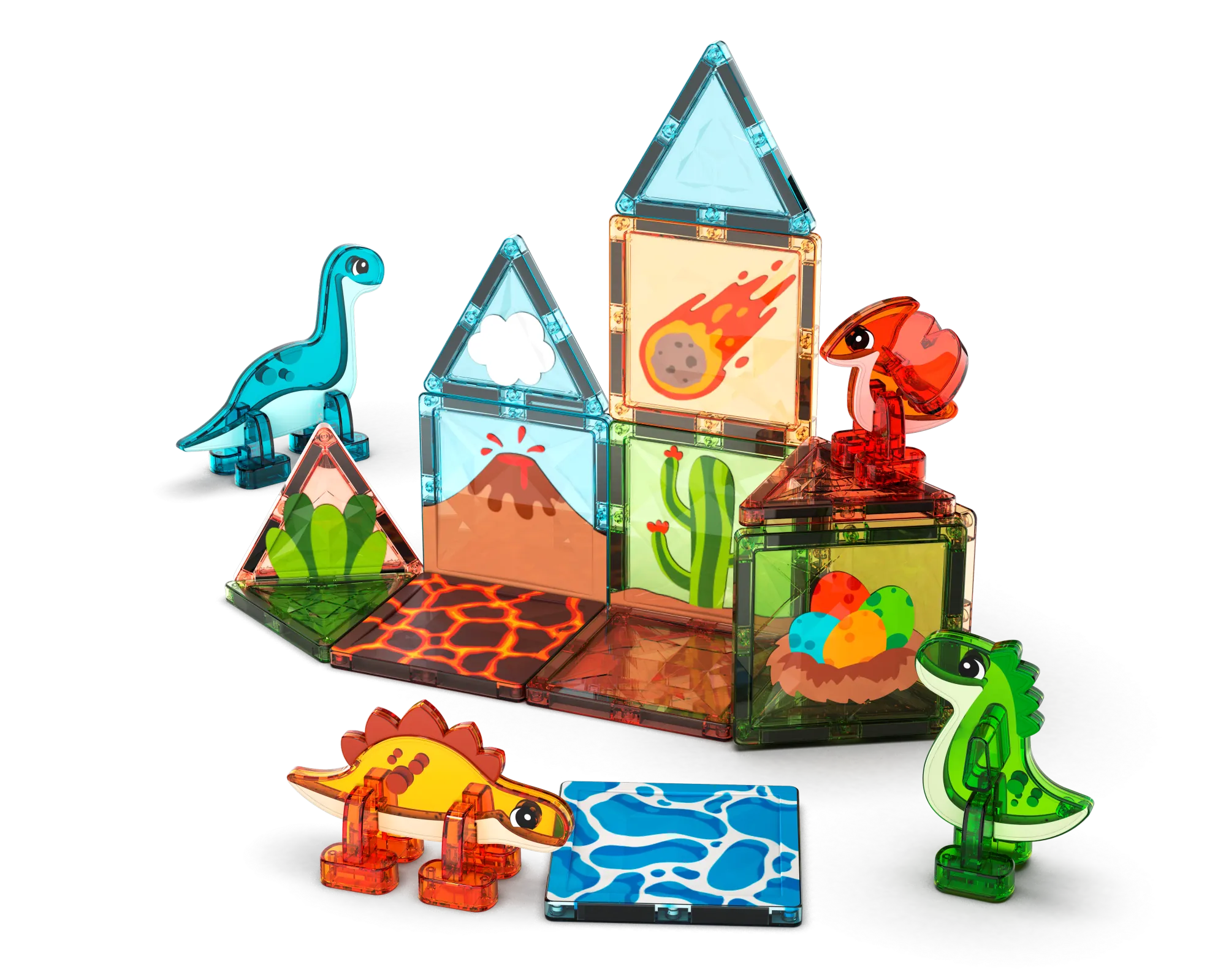 Geomag Magnetic Tiles Dino World Geomagworld USA, Inc. Lil Tulips