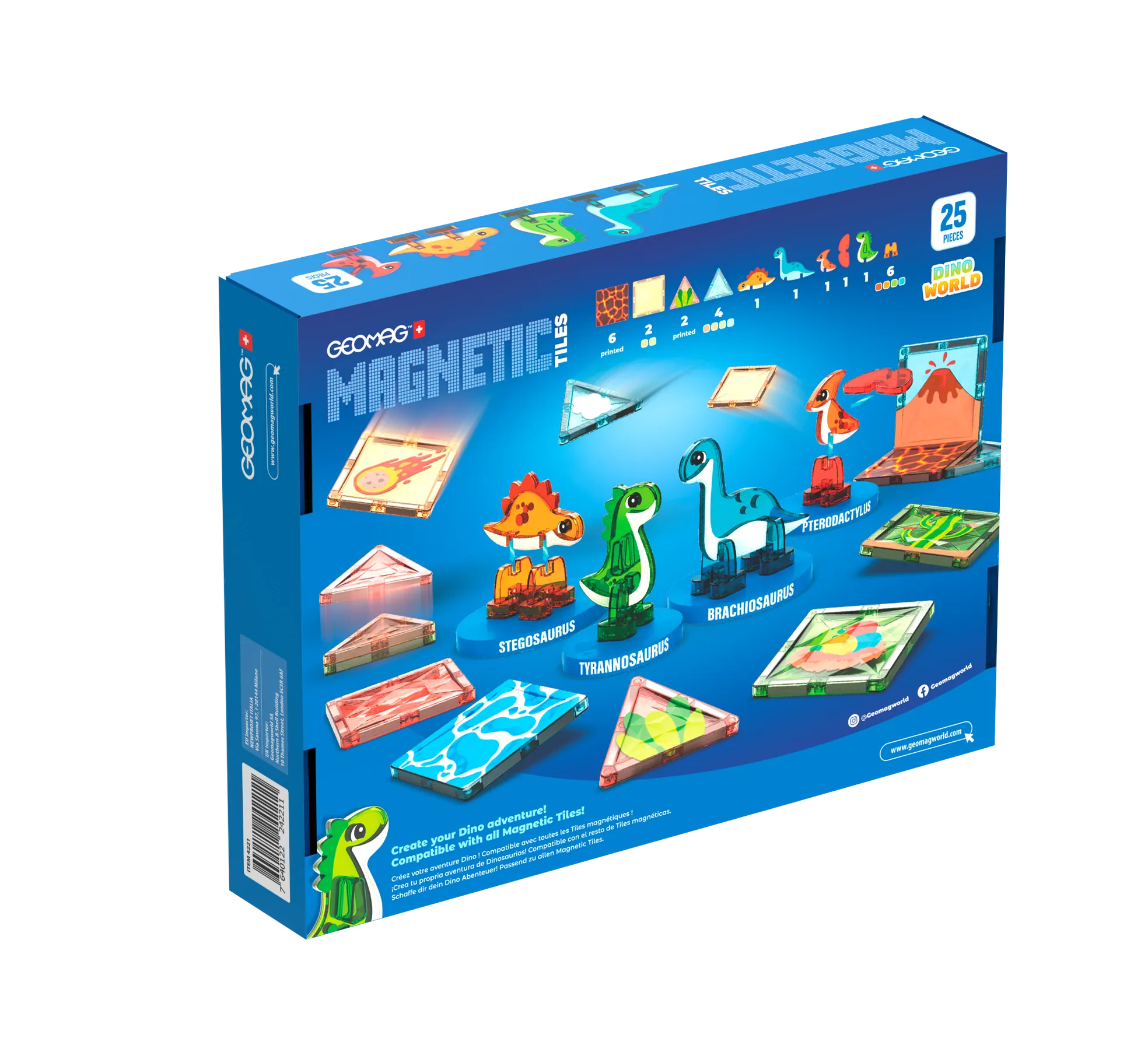 Geomag Magnetic Tiles Dino World Geomagworld USA, Inc. Lil Tulips