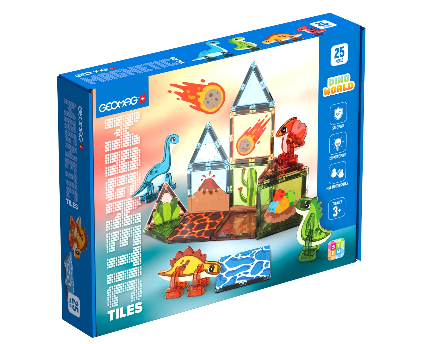 Geomag Magnetic Tiles Dino World Geomagworld USA, Inc. Lil Tulips