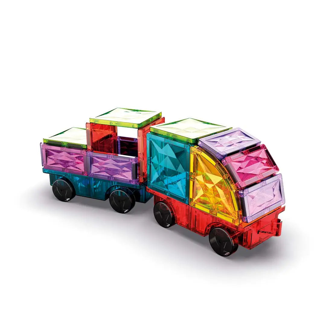 Geomag Magnetic Tiles Gems Vehicles 24 pcs Geomagworld USA, Inc. Lil Tulips
