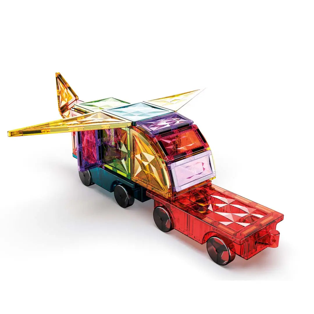 Geomag Magnetic Tiles Gems Vehicles 24 pcs Geomagworld USA, Inc. Lil Tulips