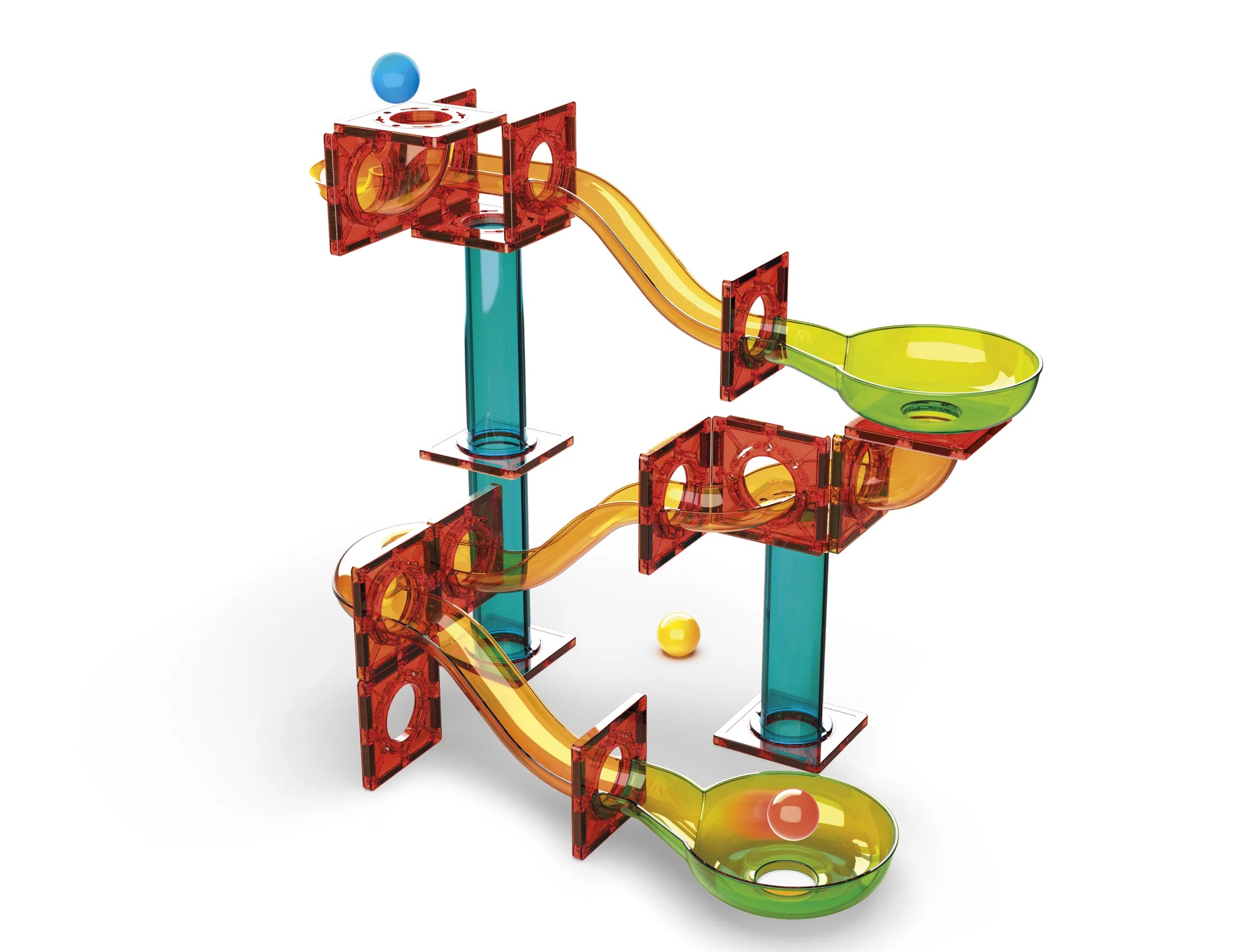 Geomag Magnetic Tiles Marble Run 45 pcs Geomagworld USA, Inc. Lil Tulips