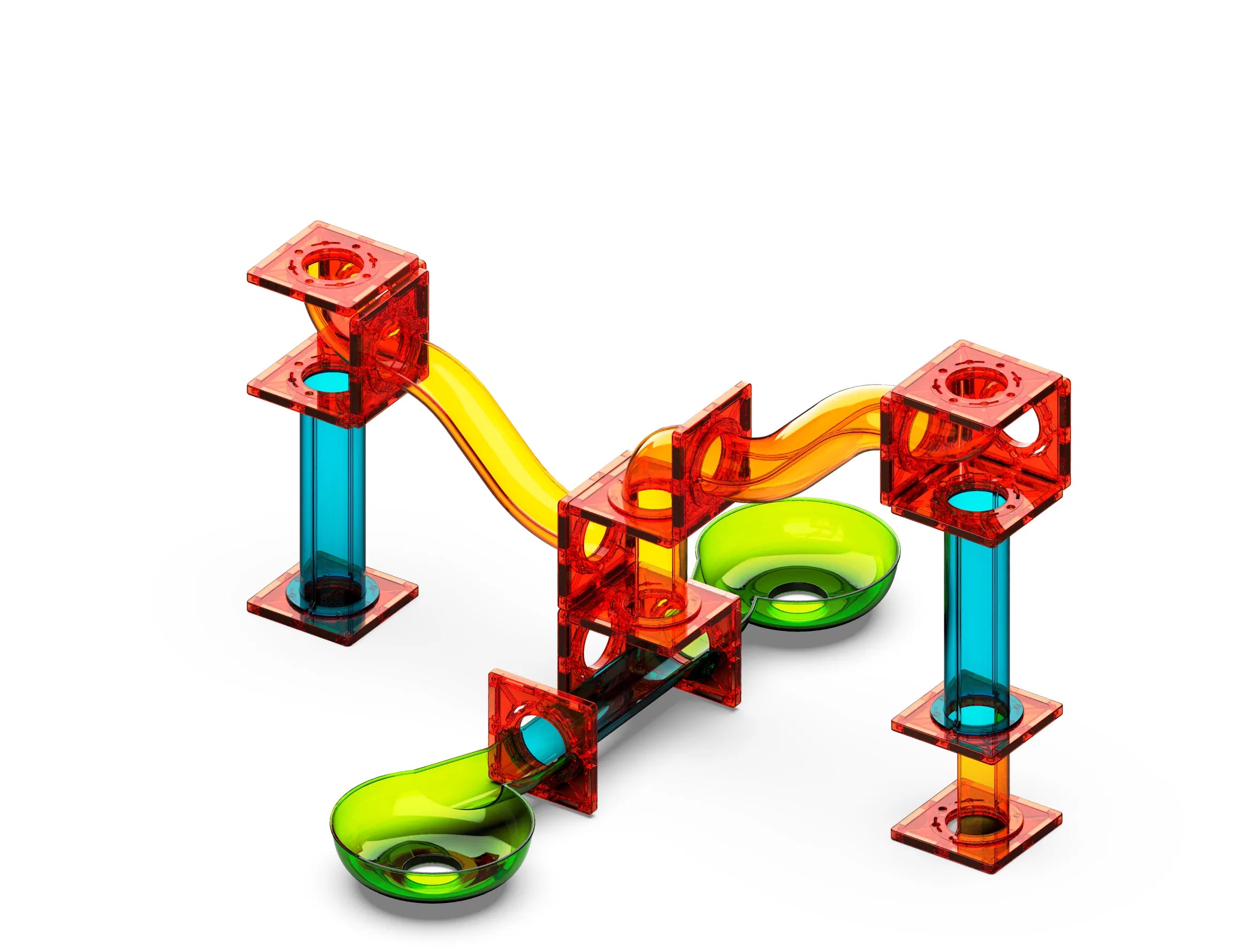 Geomag Magnetic Tiles Marble Run 45 pcs Geomagworld USA, Inc. Lil Tulips