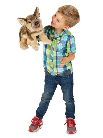 German Shepherd Puppy Hand Puppet Folkmanis Puppets Folkmanis Puppets Lil Tulips