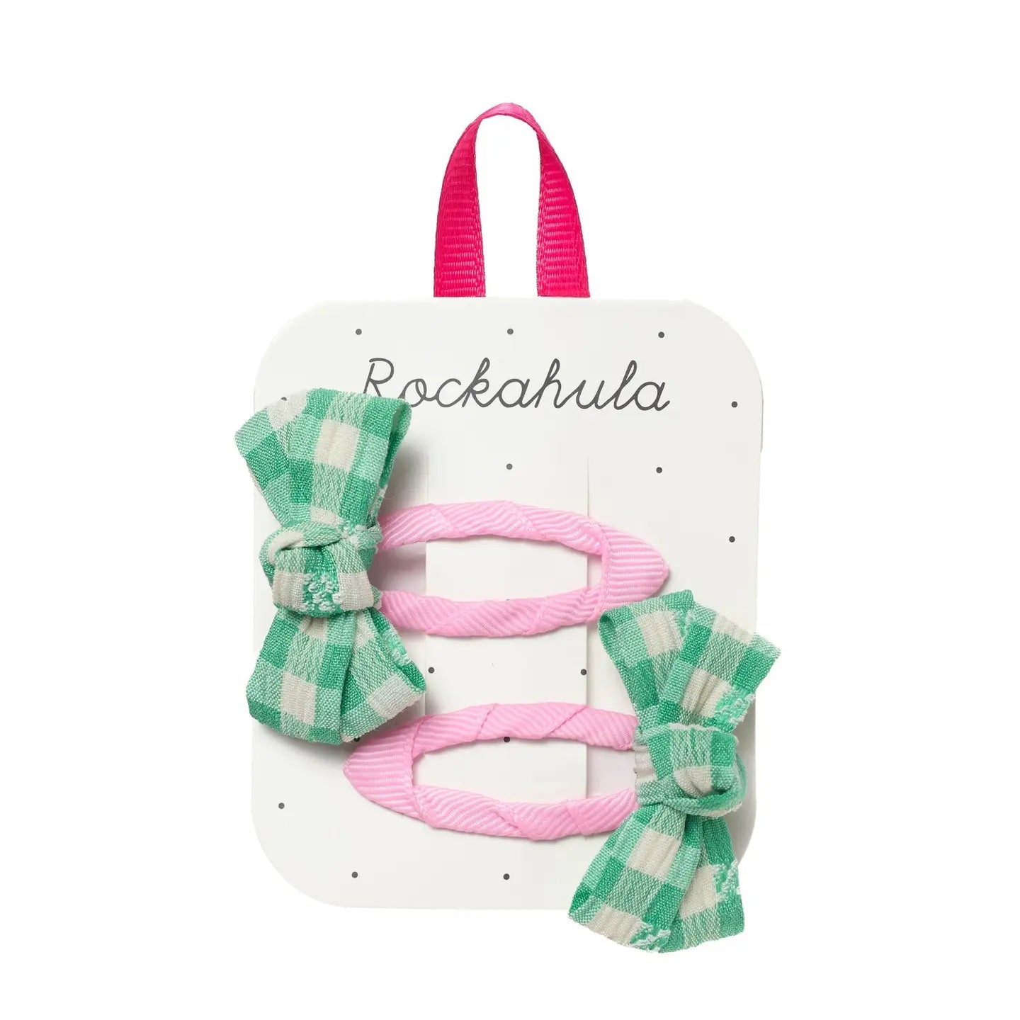 Gertie Gingham Twisty Bow Clips Rockahula Kids Lil Tulips