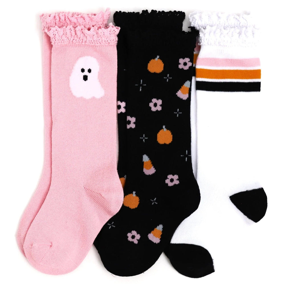 Ghouly Girl Knee High Socks 3-Pack Little Stocking Company Lil Tulips
