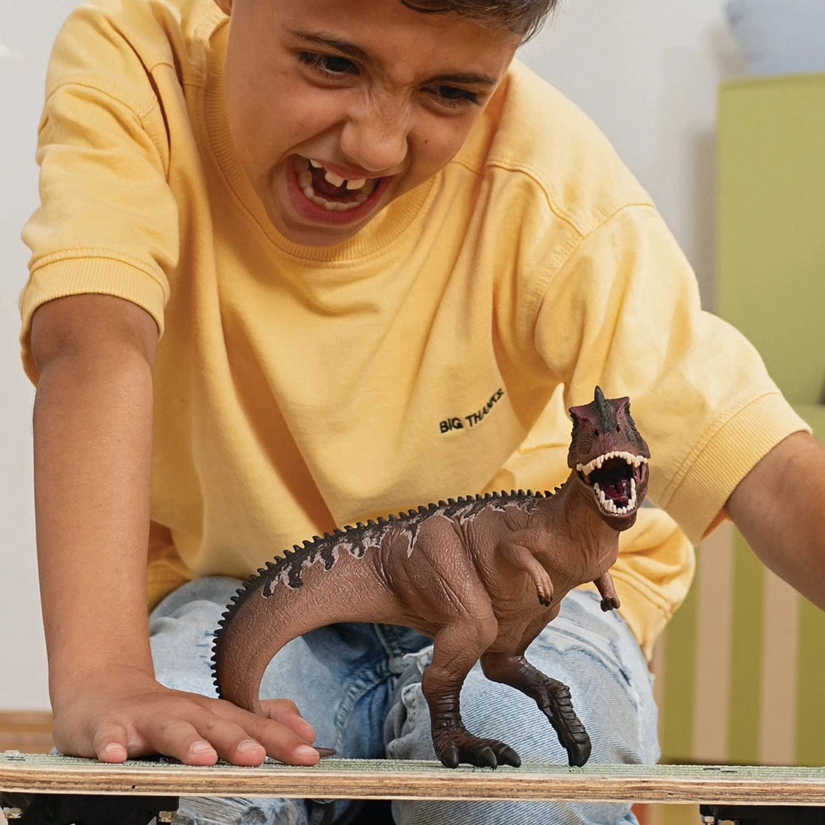 Giganotosaurus Large Dinosaur Toy with Movable Jaw Schleich Lil Tulips