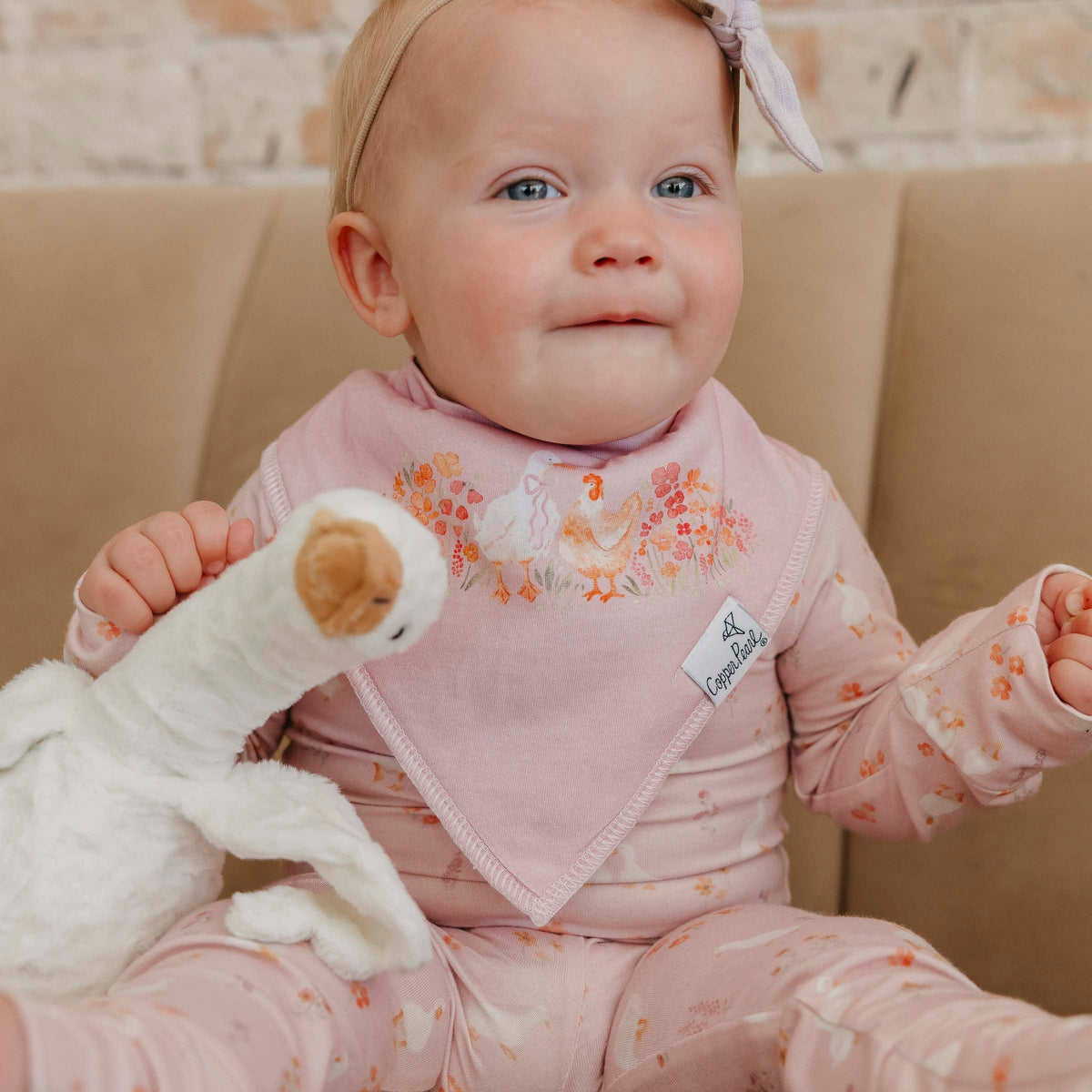 Gigi Bandana Bibs (4-Pack) Copper Pearl Lil Tulips