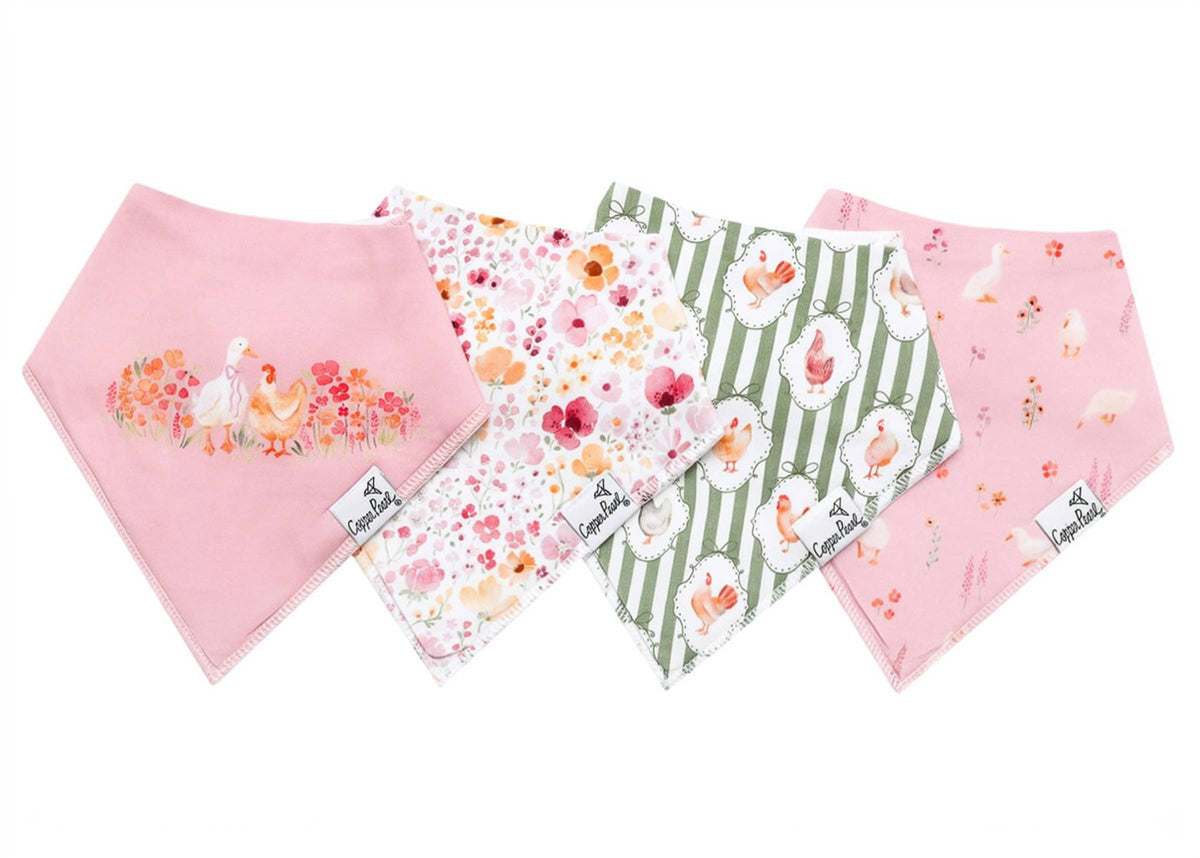 Gigi Bandana Bibs (4-Pack) Copper Pearl Lil Tulips