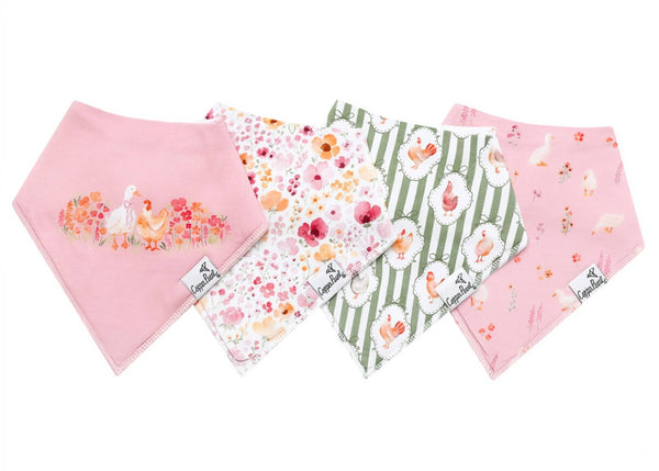 Gigi Bandana Bibs (4-Pack) Copper Pearl Lil Tulips