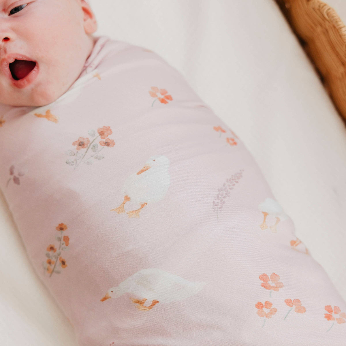 Gigi Knit Swaddle Blanket Copper Pearl Lil Tulips