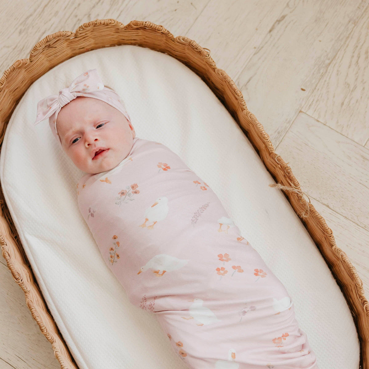 Gigi Knit Swaddle Blanket Copper Pearl Lil Tulips