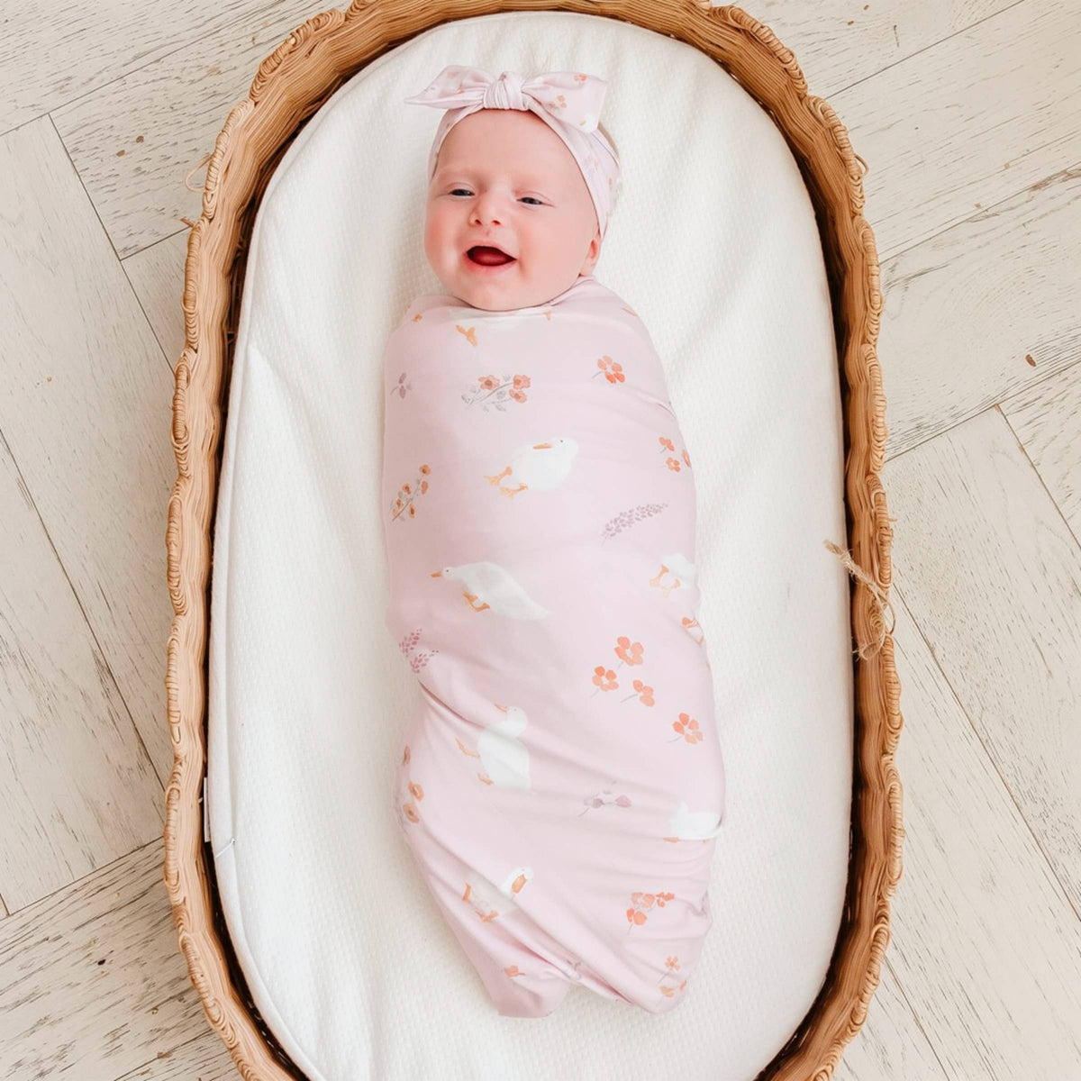 Gigi Knit Swaddle Blanket Copper Pearl Lil Tulips