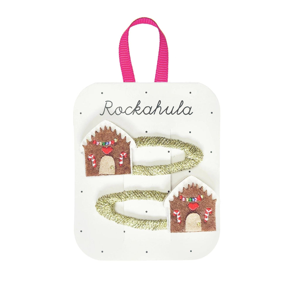 Gingerbread House Hair Clips Rockahula Kids Lil Tulips