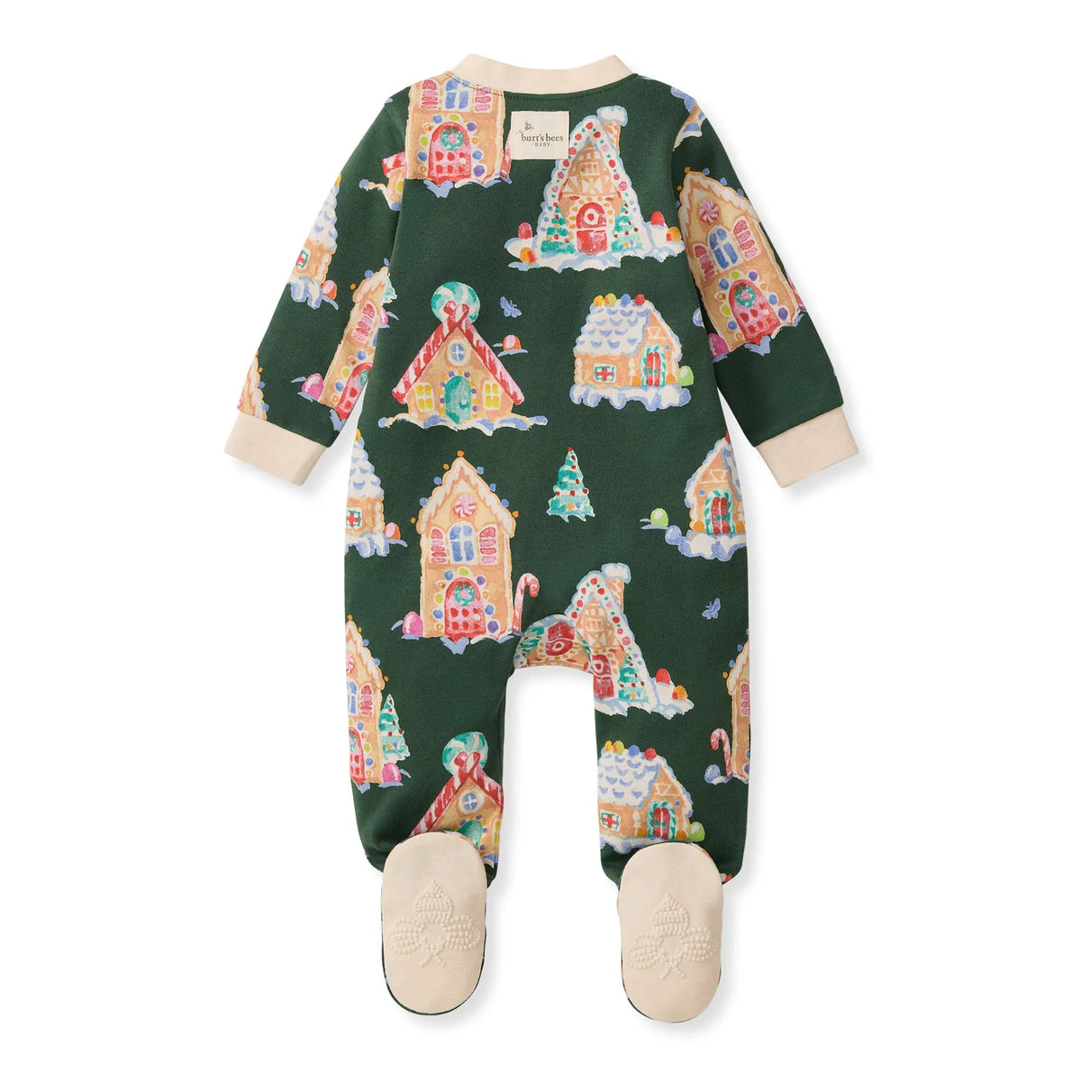 Gingerbread Houses Organic Cotton Sleep & Play Footed Burt's Bees Baby Lil Tulips