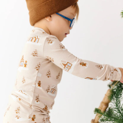 Gingerbread Small Ribbed Two-Piece Set Brave Little Ones Lil Tulips