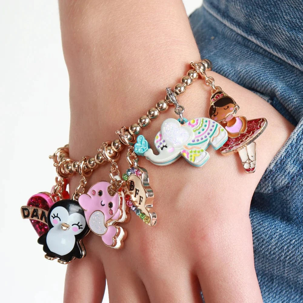 Glitter Elephant Charm Charm It! Lil Tulips