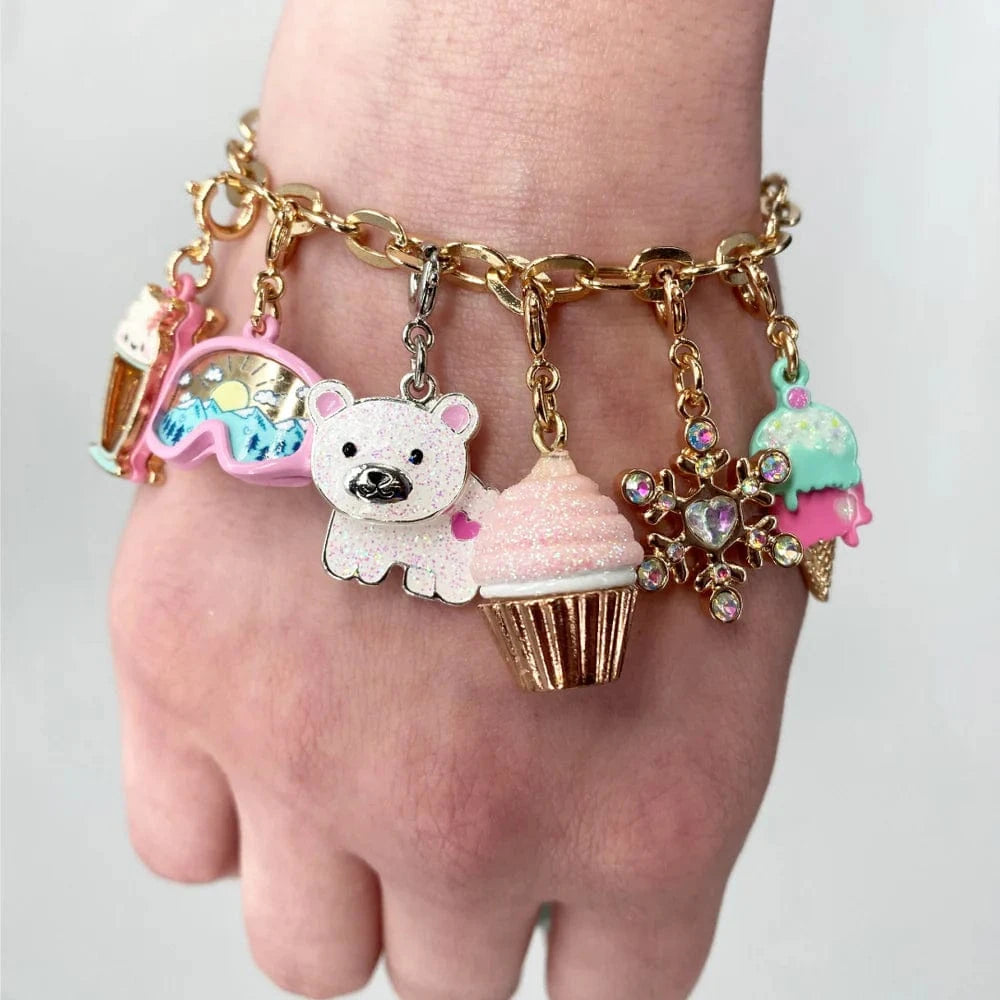 Glitter Swivel Polar Bear Charm Charm It! Lil Tulips