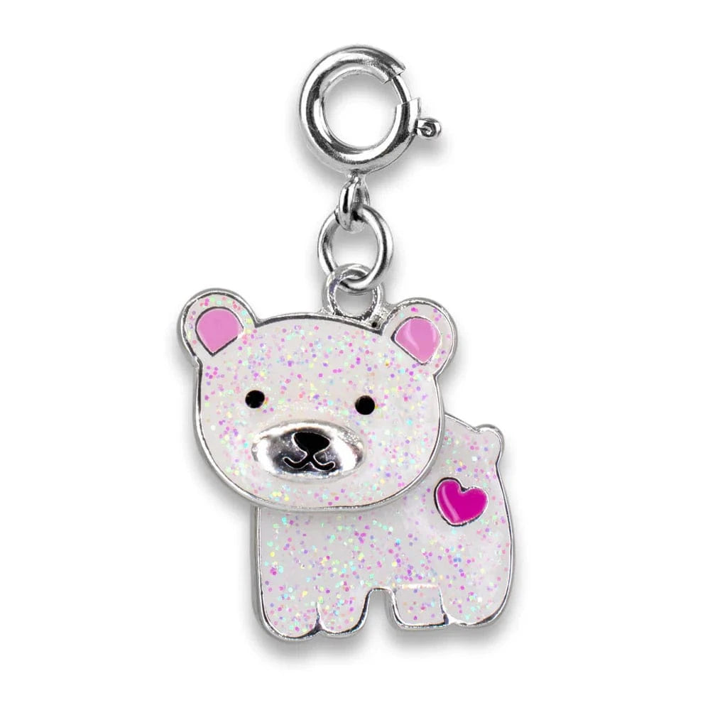 Glitter Swivel Polar Bear Charm Charm It! Lil Tulips
