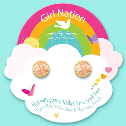 Glitter Volleyball Cutie Stud Earrings Girl Nation Bracelets Lil Tulips