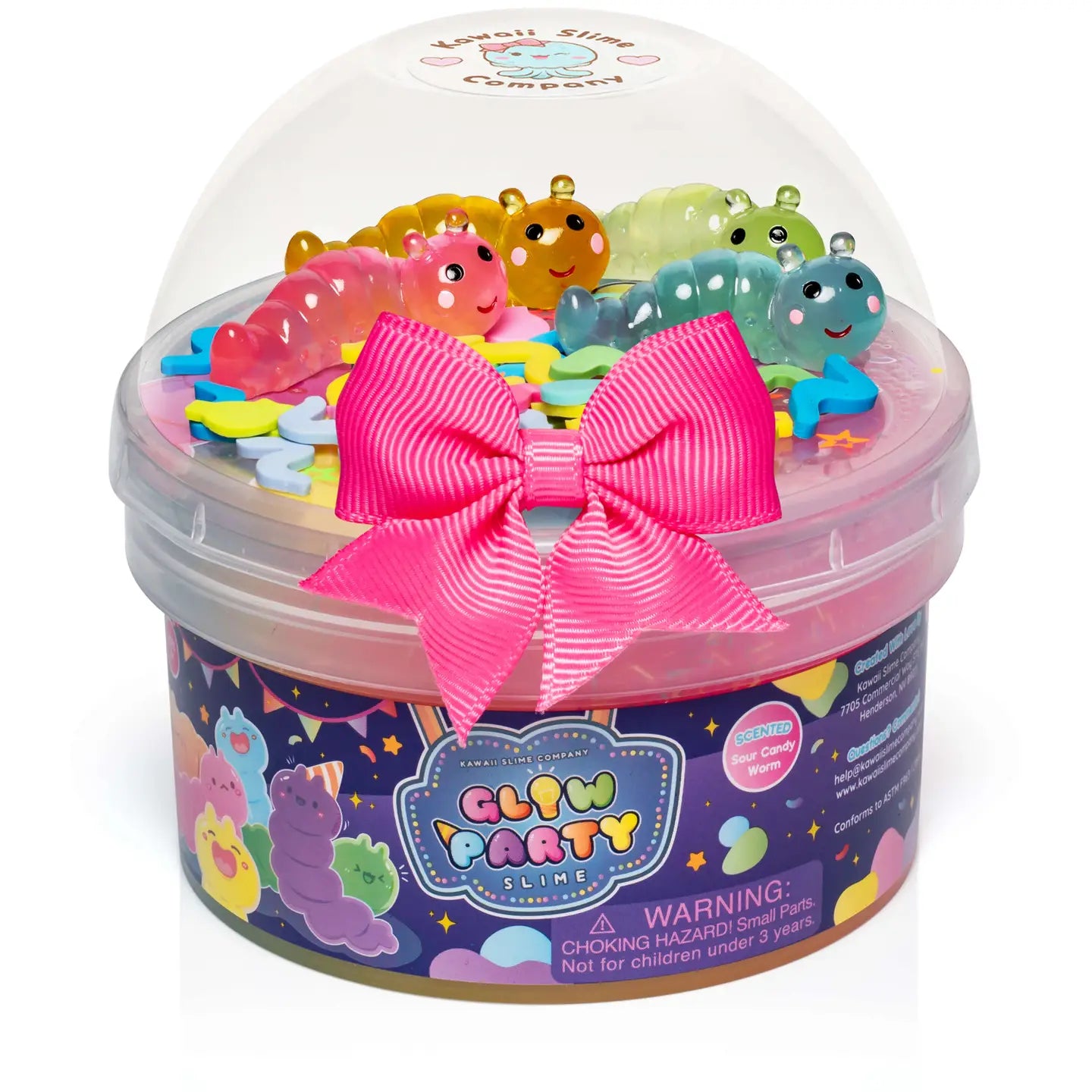 Glow Party Signature Dome™ Slime Kawaii Slime Company Lil Tulips