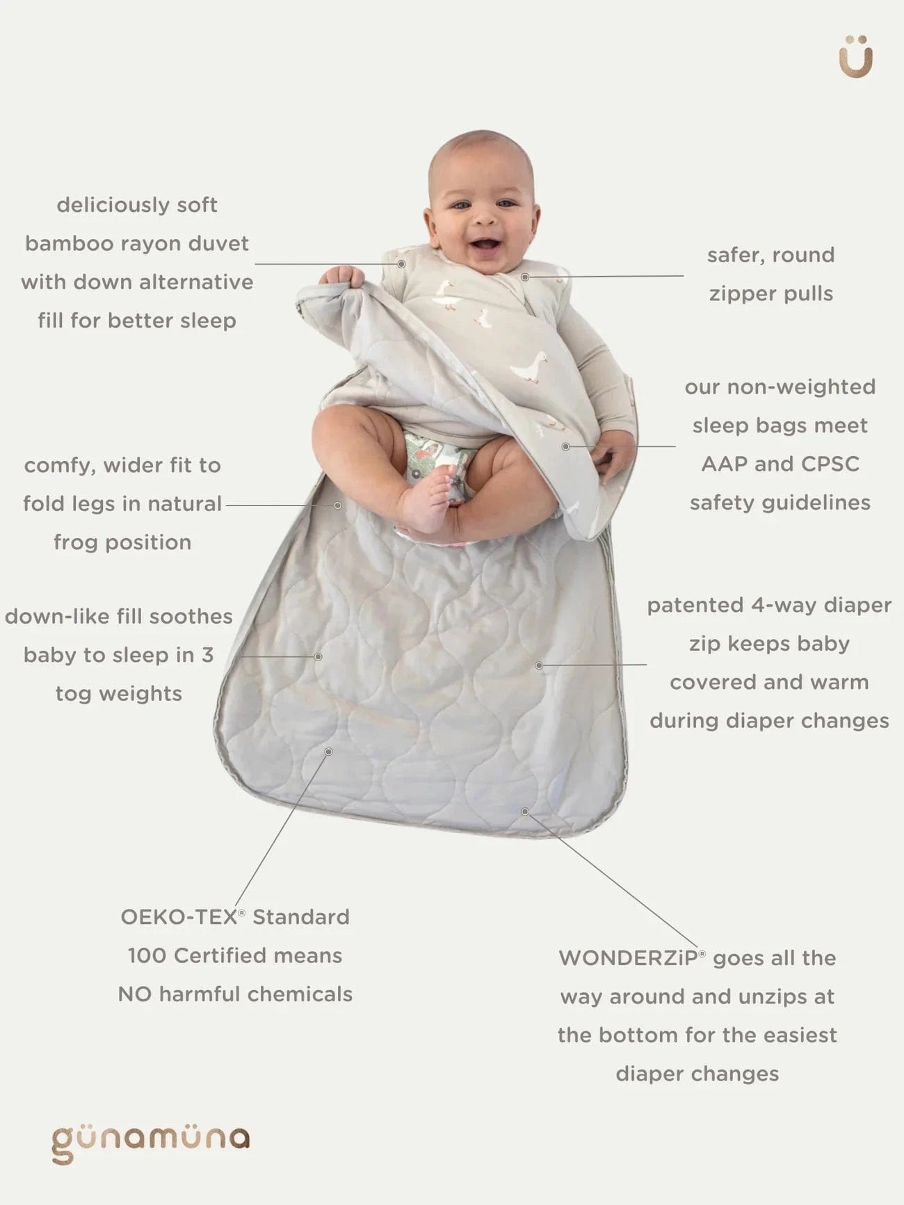 Going Sleep Bag 1.0 Tog Gunamuna Lil Tulips