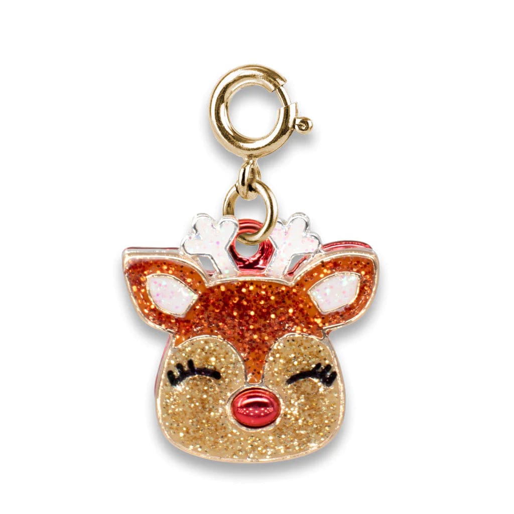 Gold Glitter Reindeer Charm Charm It! Bracelets Lil Tulips