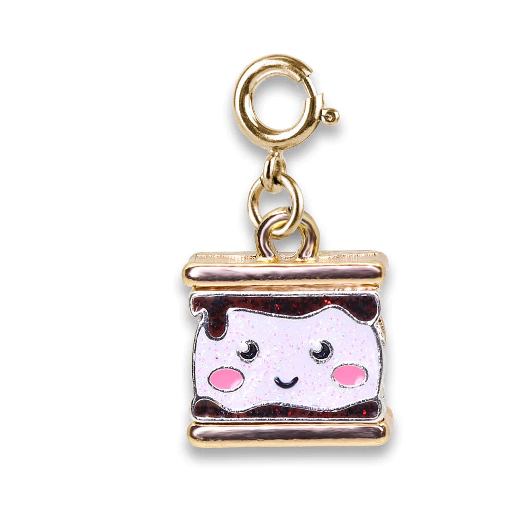 Gold Glitter S'mores Charm Charm It! Bracelets Lil Tulips