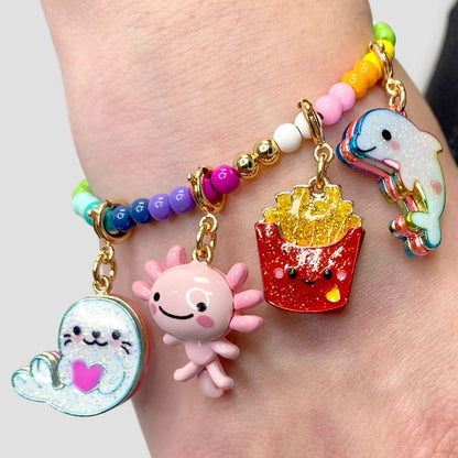 Gold Glitter Seal Charm Charm It! Bracelets Lil Tulips