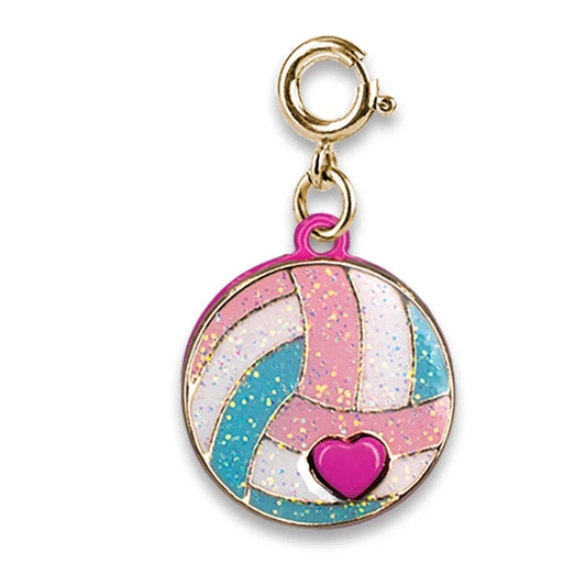 Gold Glitter Volleyball Charm Charm It! Bracelets Lil Tulips