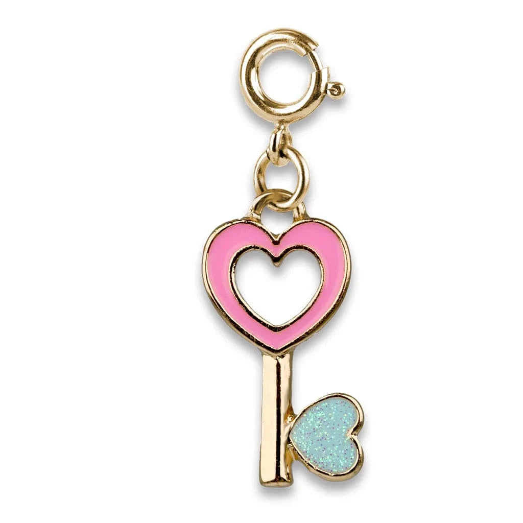 Gold Heart Key Charm Charm It! Bracelets Lil Tulips
