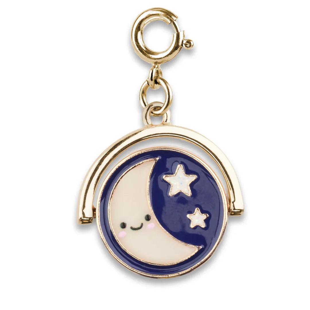 Gold Sun & Moon Spinner Charm Charm It! Lil Tulips