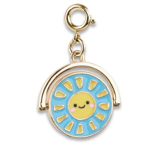 Gold Sun & Moon Spinner Charm Charm It! Lil Tulips