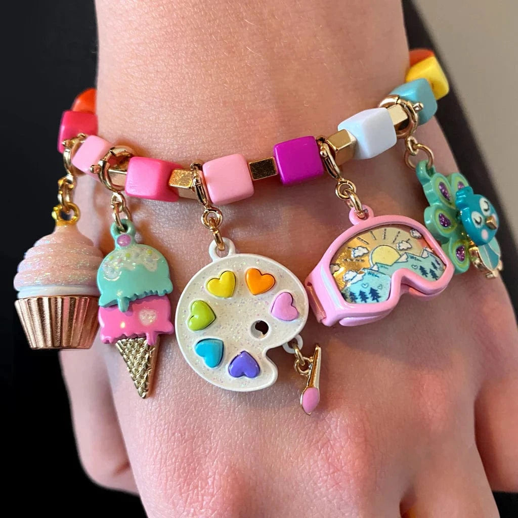 Gold Swivel Peacock Charm Charm It! Bracelets Lil Tulips