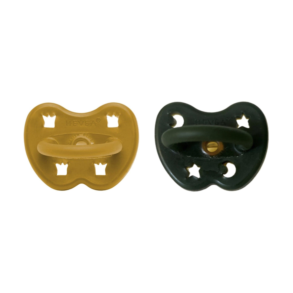 Golden Canopy Orthodontic Pacifiers – 3–36 Months (2-Pack) Hevea Lil Tulips