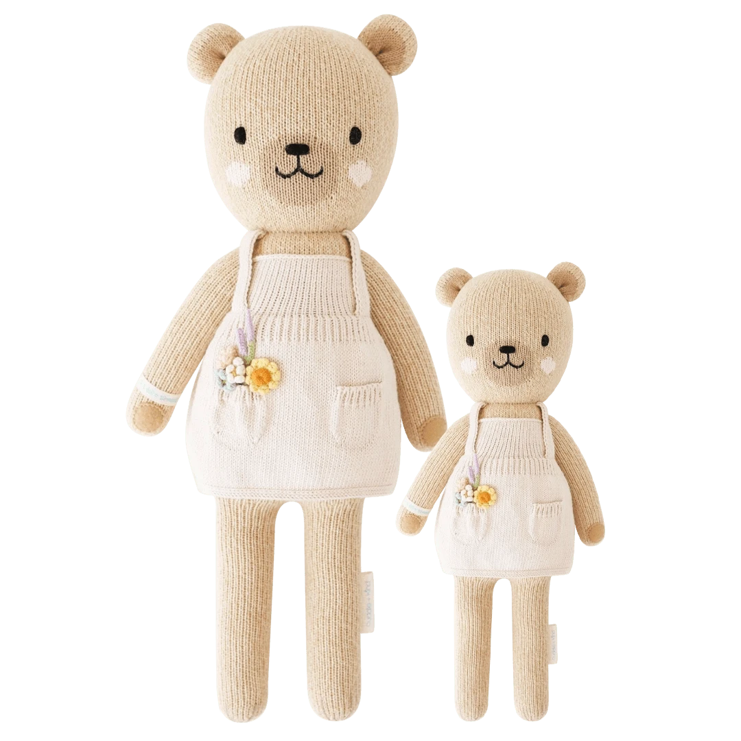 Goldie the Honey Bear Hand-Knit Doll cuddle+kind Lil Tulips