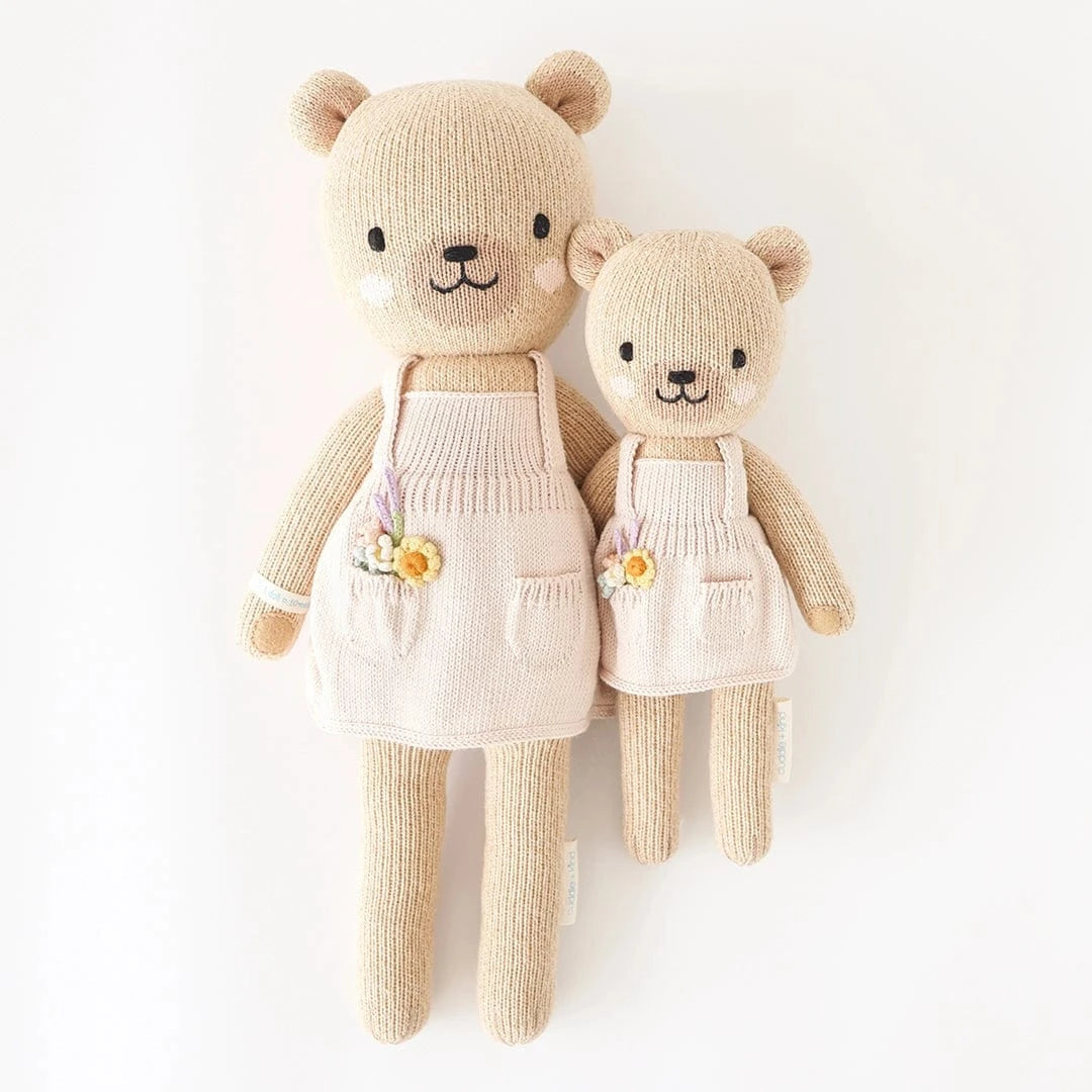 Goldie the Honey Bear Hand-Knit Doll cuddle+kind Lil Tulips