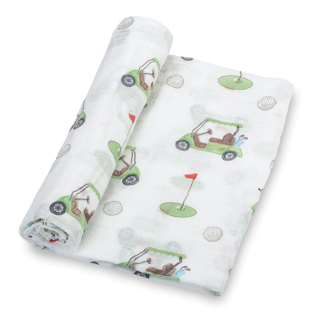 Golf A Round Swaddle Blanket LollyBanks Lil Tulips