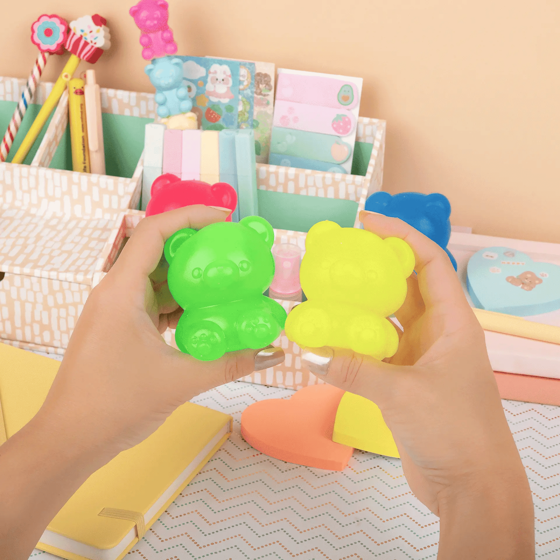 Gooshy Mooshy Bear Squishy Toy - Choose your Color Kawaii Slime Company Lil Tulips