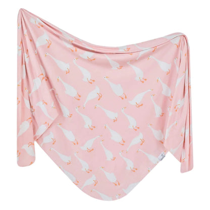 Goosie Knit Swaddle Blanket Copper Pearl Lil Tulips