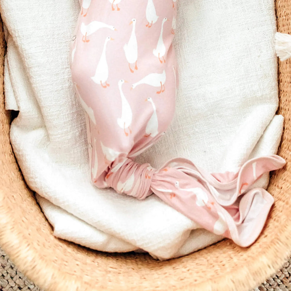 Goosie Newborn Knotted Gown Copper Pearl Lil Tulips