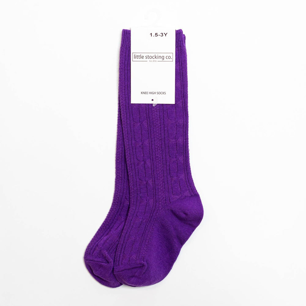 Grape Knee High Socks Little Stocking Company Lil Tulips