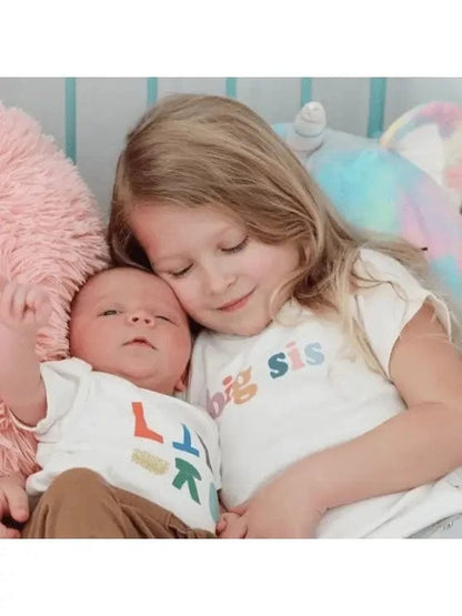 Graphic Tee | Big Sis Finn + Emma Baby & Toddler Clothing Lil Tulips
