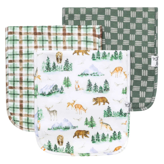Grayson Burp Cloth Set Copper Pearl Lil Tulips