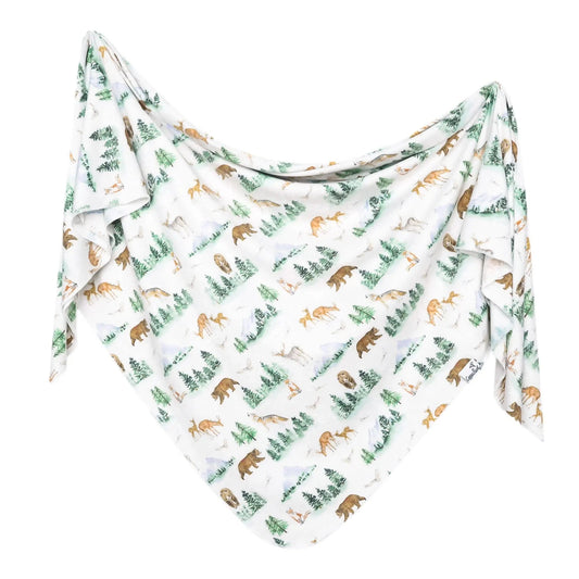 Grayson Knit Swaddle Blanket Copper Pearl Lil Tulips