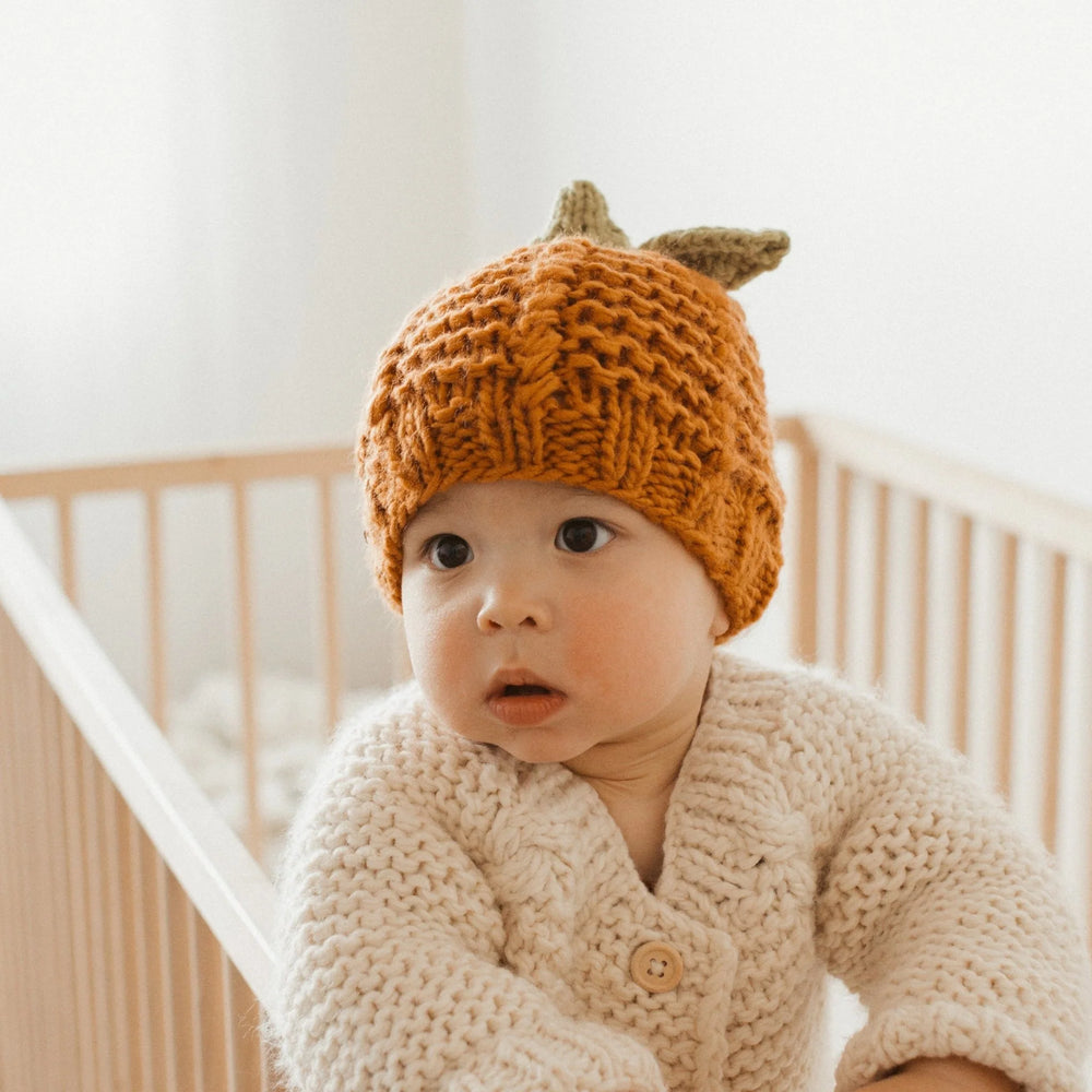 Great Pumpkin Knit Beanie Hat